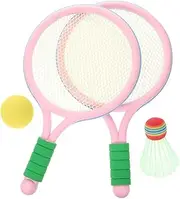 Toddmomy 1 Set Badminton Racket Set Rackets Balls for Outdoor Fun Lightweight Portable Badminton Game Kit for Family Play Beginners