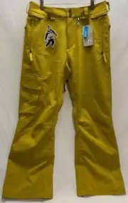 Volcom Men's Ventral Snowboard Snow Ski Pant Mustard Large NEW
