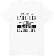 [Teegarb Letter Blanket] Novelty Baldheaded Enthusiast Women Woman Girl Ladies Lady Humorous Baldpated, White, Large