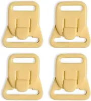 [HieoAnir] Nursing Bra Clips 5/8" Beige Two Part Clip Plastic Fasteners Nursing Clips Maternity Bra Quick Clip Bra Clips 4 in a Pack