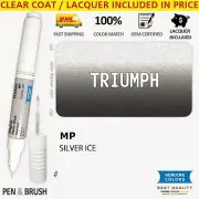 MP Touch Up Paint for Triumph Silver # SILVER ICE Pen Stick Scratch Chip Fix Bru