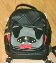 NWT New Betsey Johnson Halloween Vampire Dog Puppy Dracula Mini Backpack Purse