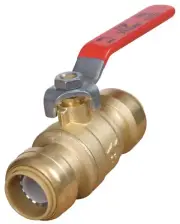 SharkBite 22185-0000LF Brass Push Ball Valve, 3/4” x 3/4”, quick push to connect