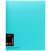 ColourHide Refillable Display Book 40 Sheets Aqua