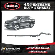 Redback 3" DPF Back Exhaust With Resonator for Volkswagen Amarok 2H 2.0L 2011-On