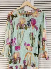 New! Stunning GORMAN “Iris Upon” Silk Blend Dress - size 16