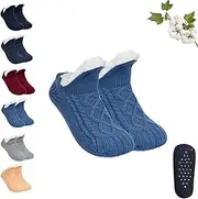 [KBQLXPKJW] Admissioni Thermal Socks, Admissioni Indoor Non-Slip Thermal Socks, Fleece-Lined Non-Slip Thermal Slippers Socks, HansiHandy Socks, V-Mouth Fluffy Slipper Socks/389