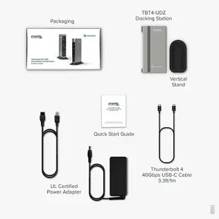 [3美國直購] Plugable TBT4-UDZ 16-in-1 Thunderbolt 4 Dock 100W 4K@60Hz