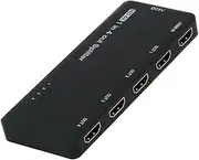 CY HUB HDMI Splitter 4K 60Hz Ultra HD Converter Compatible 2.0 Switch 1-IN-4-OUT 18Gbps UHD Hub Support HDCP SST Extended