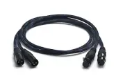 Pair XLR Cable 4N OFC 3 Pin XLR Male to Female Audio Cable with Gold Plated Plug