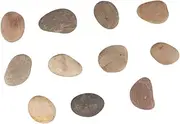 AKOOSY Unleash Your Imagination 10pcs Hand-Painted Rocks Bracket Natural Pebbles for DIY Projects Home Decor