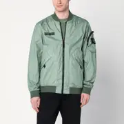 [Stone Island] Green bomber jacket in lightweight technical fabric M Green