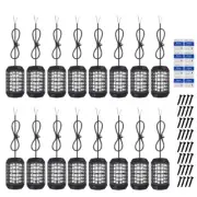 16Pc Blue LED Rock Light Pods Underbody Glow Lamp Offroad SUV Pickup Truck UTV H