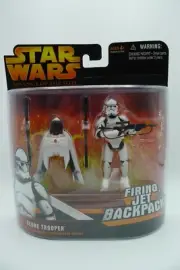 STAR WARS REVENGE OF THE SITH - CLONE TROOPER WITH JET PACK DELUXE SET