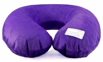 Dream Essentials Soft & Plush Rich Purple Inflatable Neck Pillow