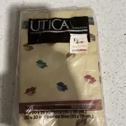2 Vintage Leave Design Utica Pillow Cases Percale J.P. Stevens
