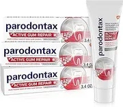 Parodontax Active Gum Repair Whitening Toothpaste for Bleeding Gums - 3x3.4 oz Tube