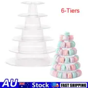 6 Tier Macaroon Tower Round Mini Macaron Tower Display Stand Rack Party Wedding