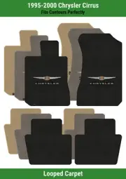 Lloyd Loop Front & Rear Mats for '95-00 Cirrus w/Chrysler w/ Wings 1 (for: Chrysler)