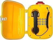 Explosion-Proof Telephone, Safety Emergency Phone with Sound and Light Alarm, IP Network Connection Function, Speed ​​dial Function, Can Connected External Loudspeaker, for Dangerous Areas