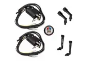2x 102MM Ignition Coils & Spark Plug Caps For Honda CB350F CB400F CB500 CB550