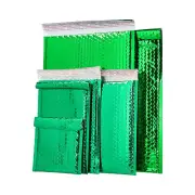 500 Pack7"x 6.75" Glamour Metallic Green Poly Bubble Mailers Shipping Envelope