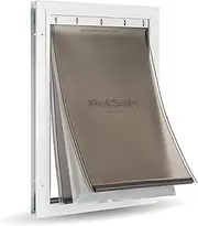 PetSafe Extreme Weather Energy Efficient Aluminium Pet Door for Cats and Dogs – Insulated Flap System – Large