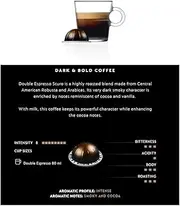 Nespresso Coffee 50 Pods Compatible with VERTUOLINE Vertuo Line Machines Espresso Flavored Capsules Light/Medium/Dark Roast (All Flavors) (50 Double Espresso Scuro)