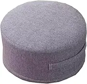 Pouffes and Footstools Round Design Stool High Resilience Sponge Removable and Washable Home(P2,30x20cm)