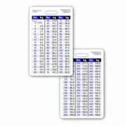 Weight Conversion Chart General Range Vert Badge ID Card Pocket Paramedic Nurse