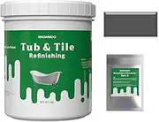 NADAMOO Tub and Tile Refinishing Kit Dark Gray,1kg / 35 oz, Without Tools
