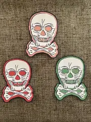 U Pick Vintage Inspired 3 Colors Skull Crossbones Halloween Cardstock Decoration