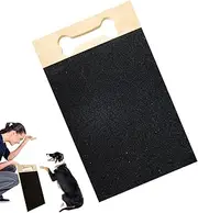 Dog Nail Scratch Board, Wooden Scratching Pad, Paw Care Trimming & Grinding Sandpaper, Wear-Resistant No Debris Falling, Nail Care Tool for Pets and More