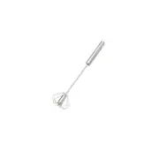 2PCS Stainless Steel Semi-automatic Whisk Egg Beater Mixer Stirrer Foamer Kitchen Tools