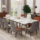 10-seat High Appearance Extendable Dining Table Sintered Stone 180cm Rectangular
