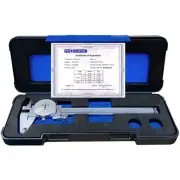6" Dial Calipers Certified Covered Rack Case Range 150 mm Precision Measuring