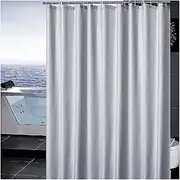 Long Bath Curtain with Shower Curtain Mould and Mildew Resistant Home Decor Curtain for Wet Room Opaque Polyester Fabric PVC Free Shower Curtain (Size : 200X200cm)