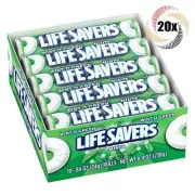 Full Box 20x Rolls Lifesavers Wint O Green Hard Mints 14 Mints Each - .84oz