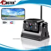 wireless 9600mA rechargeable magnetic reversing camera for truck trailer RV bus