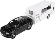 Scale Finished Model Car 1/32 for Rolls-Royce Cullinan SUV Scale Luxury Car with Sound Light Finished Sports Model Cars Collectible Miniature Replica Car(Black)