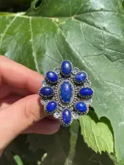 Lapis Lazuli Ring | Sterling Silver Size 10 S70