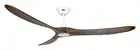 Designer Ceiling Fan Without Light Eco Genuino White Walnut 180 Remote Control