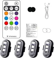 Flashing LED Drone Lights, Motorcycle Flashing Lights, Car LED Warning Lights Wireless Multimode Flashing Lights, Remote Control Car Lights, Battery Powered Drone Lights for Boats