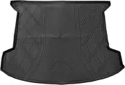X AUTOHAUX Flat Face Cargo Liner Rear Trunk Mat Trunk Cargo Luggage Boot Tray Mat Diamond Pattern for Cadillac XT5 2017-2024 Anti-Slip