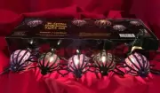 Spiders,Halloween Light Set,Indoor/Outdoor,1 String of 10,Halloween,Vintage,2000