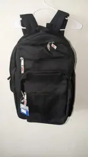 K CLIFFS Black Unisex Commuting Backpack 19 Inches