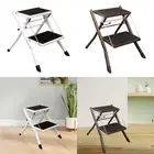 Folding 2-step Step Stool Space Saving Stepladder for Shop Home Use Bathroom