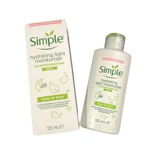 Simple 潤澤修護乳液 清爽款 hydrating light Moisturiser 125ml 英國進口