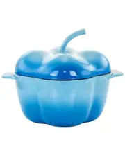 MegaChef Pepper Shaped 3qt Enameled Cast Iron Casserole
