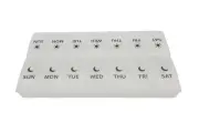 7 Day Weekly Pill AM PM Organizer, Large Pill Case Pill Box 2 Time A Day for ...